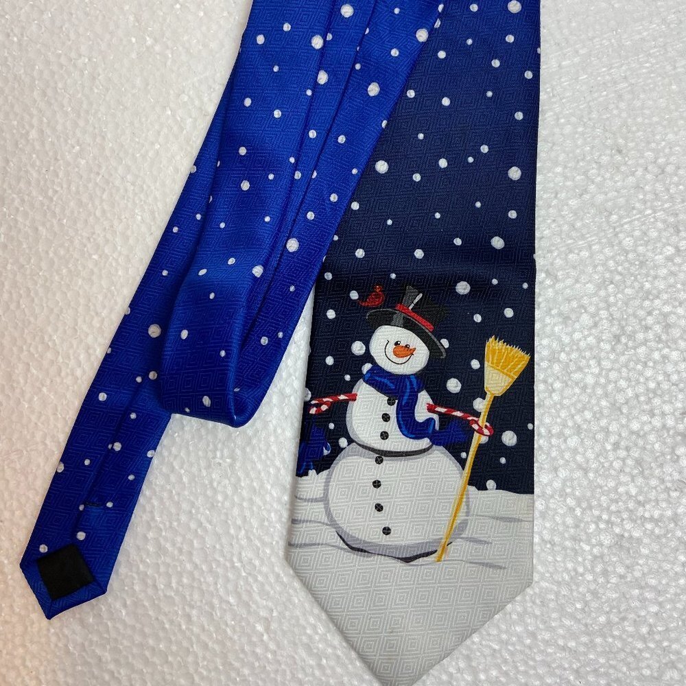 Vintage Christmas Tie Snowman